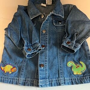Infant Jean Jacket with Dinosaur Appliqué size 6-9 m